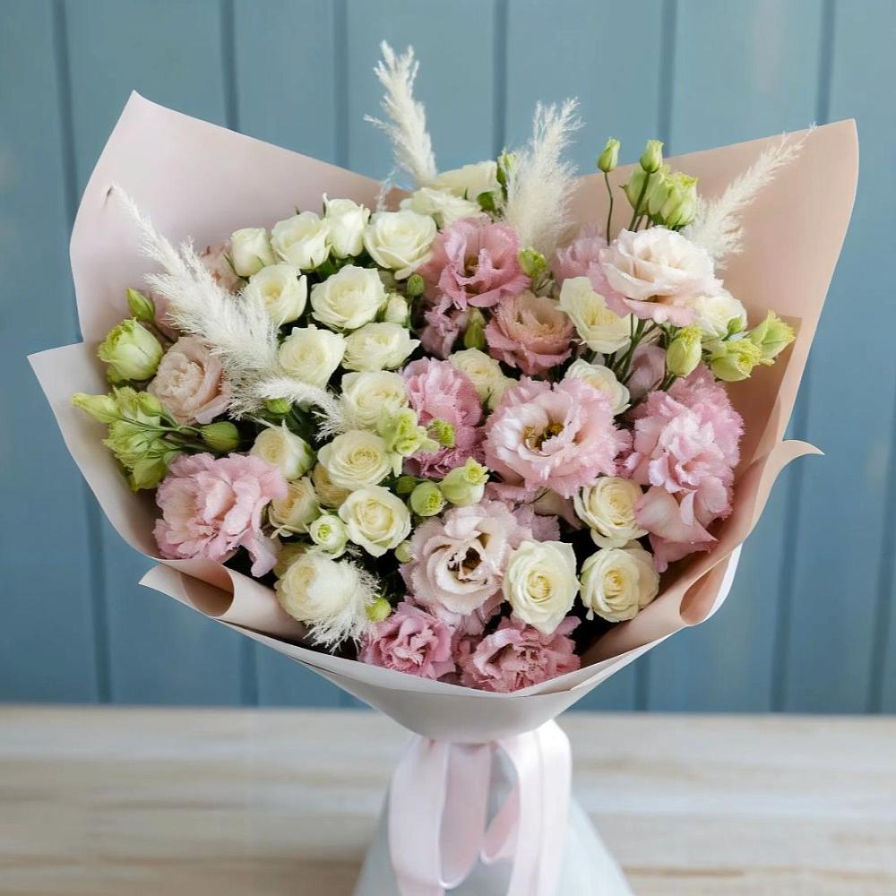 Букет цветов из: Альстромерии и Розы в Полтавском