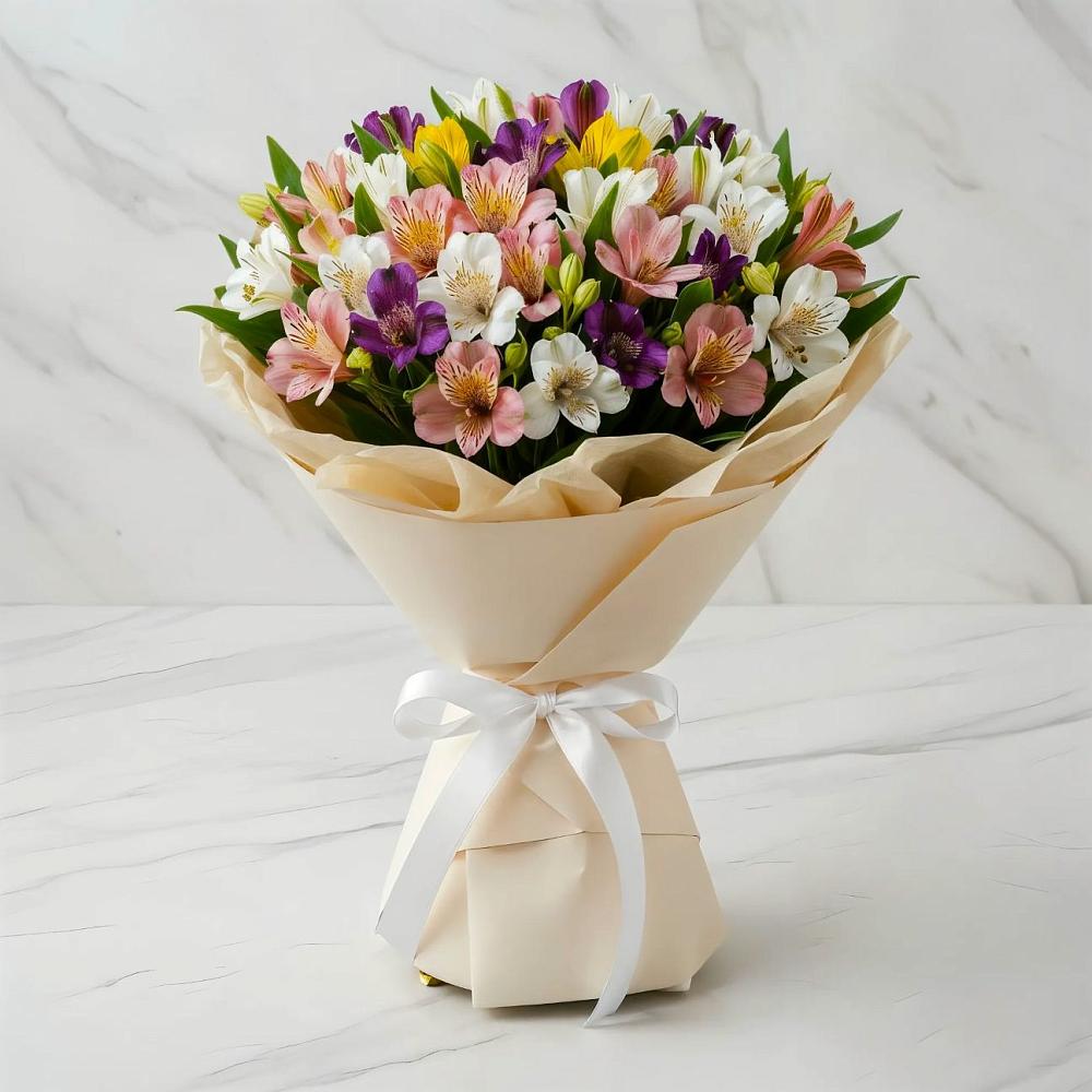 Букет цветов из: Альстромерии в Полтавском