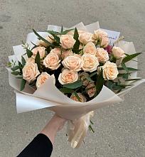 Букет Кремовые розы Латте в Полтавском