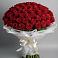 Букет 101 Красная роза Блэк Мэджик в Полтавском