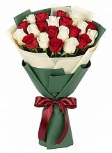 Букет Микс из красных и белых роз #REPLACE_PRED# Полтавском