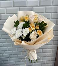 Букет цветов из:  Розы и Хризантемы #REPLACE_PRED# Полтавском