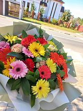 Букет цветов из:  Герберы #REPLACE_PRED# Полтавском