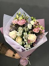 Букет цветов из:  Альстромерии, Розы и Лизиантусы #REPLACE_PRED# Полтавском