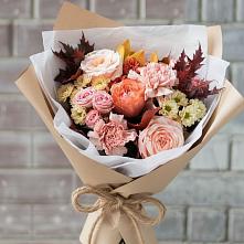 Букет цветов из:  Гвоздики, Хризантемы и Розы в Полтавском