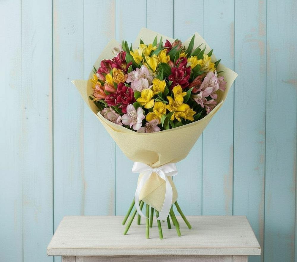 Букет цветов из: Альстромерии в Полтавском