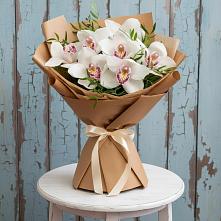 Букет цветов из:  Орхидеи и Розы в Полтавском