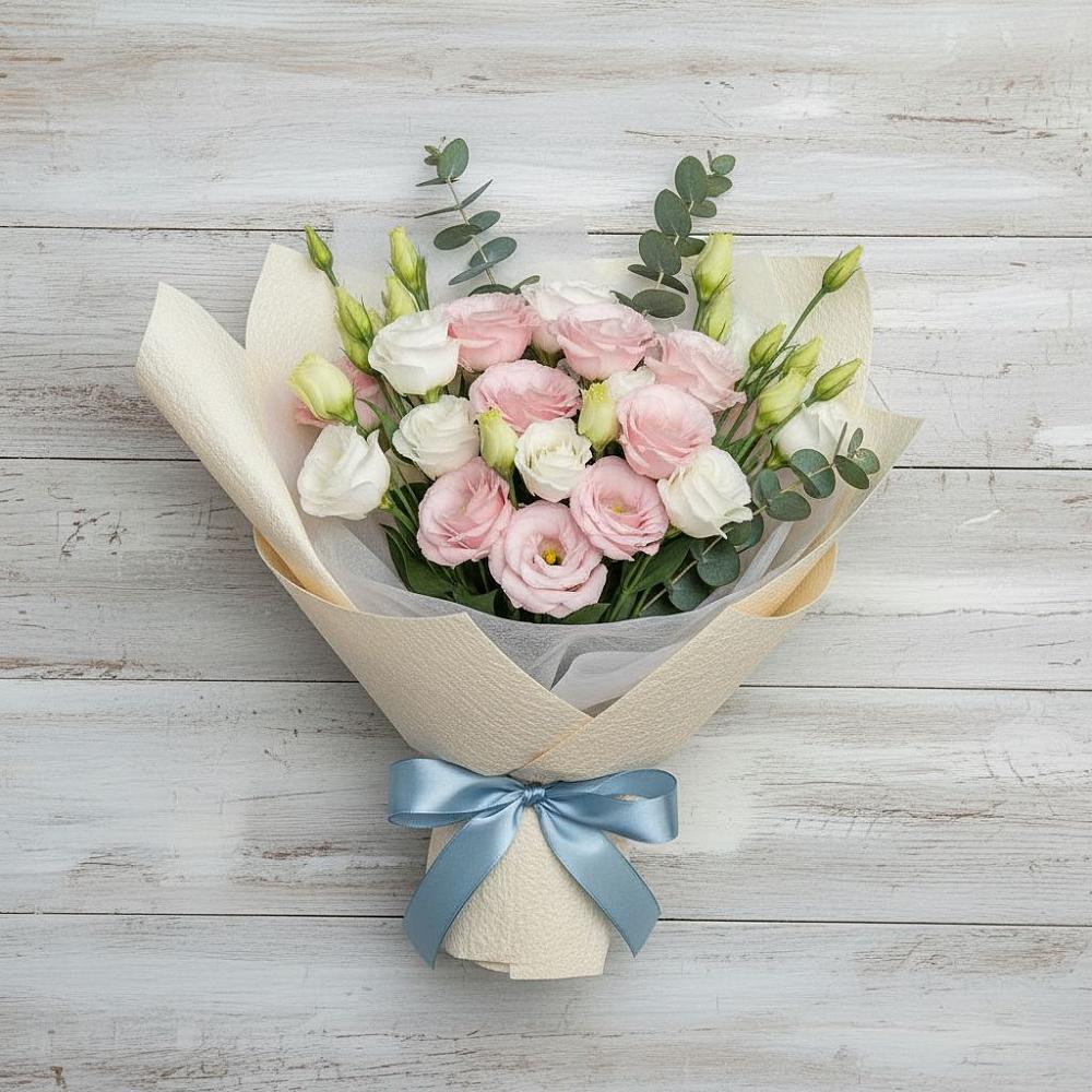 Букет цветов из: Лизиантусы в Полтавском